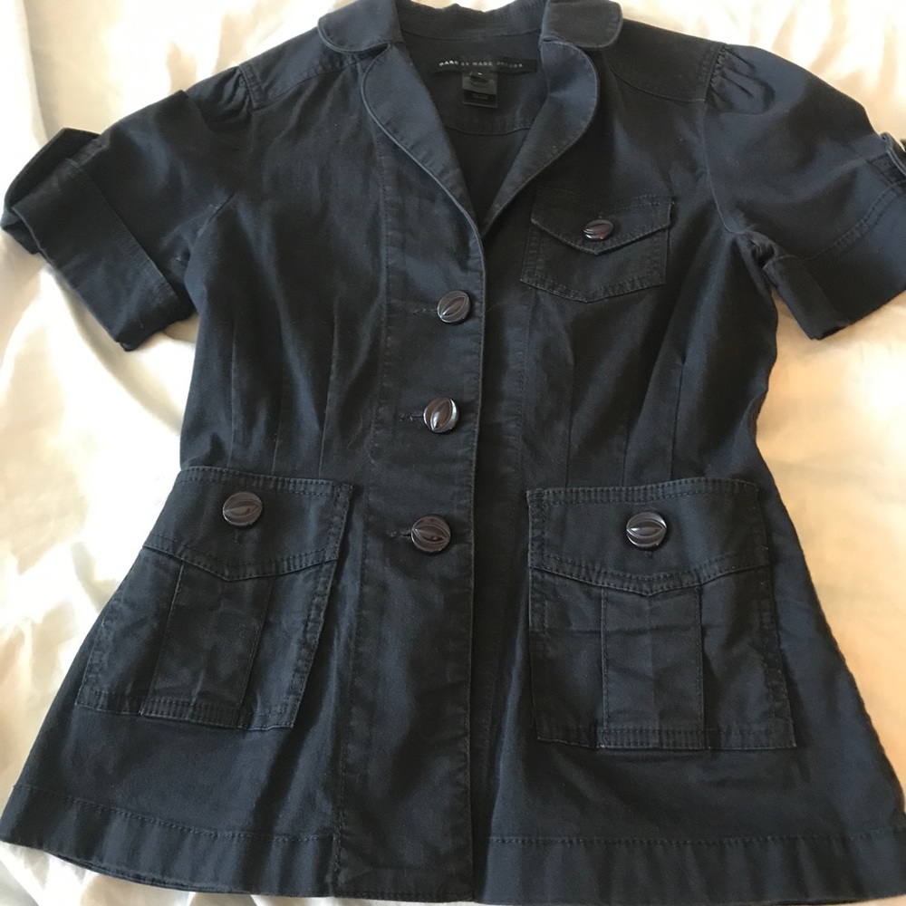 Marc By Marc Jacobs Women's Military Navy Fitted 0